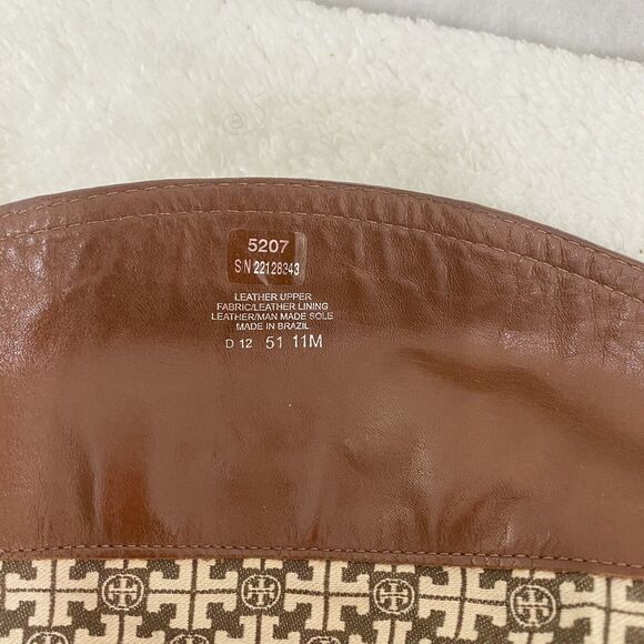 $495 TORY BURCH Nadine BROWN LEATHER Horse Bit Equestrian BOOTS Size 11 #5207 - Picture 9 of 16